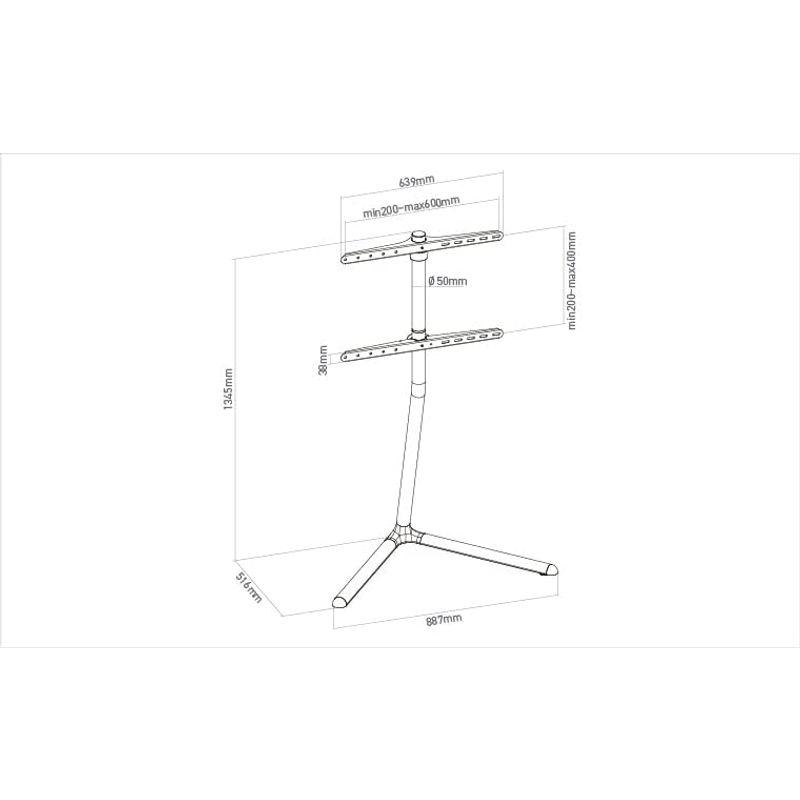 DMM.make DISPLAY/TVスタンド テレビスタンド 43-65インチ VE