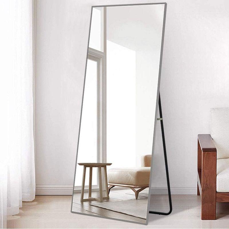 ミルオ君の鏡工房 全身鏡 スタンドミラー 大型 姿見鏡 全身ミラー 壁掛け鏡 アルミ合金フレーム おしゃれ スタイリッシュ 飛散防止 (16 全身鏡 スタンドミラー 大型 姿見鏡 全身ミラー 壁掛け鏡 アルミ合金フレーム おしゃれ スタイリッシュ 飛散防止