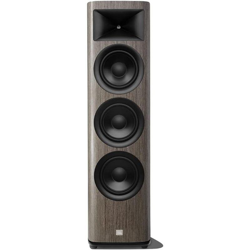 JBL フロアスタンドスピーカー HDI-3800（グレイオーク・1本） テレビ、オーディオ、カメラ オーディオ機器 オーディオケーブル