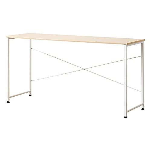 岩附 パソコンデスク 幅140×奥行45×高さ72cm 木製 シンプル デスク 在宅 テレワーク 組立簡単 ナチュラル IW-17140 | 