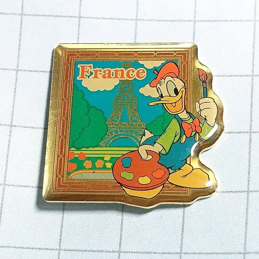 送料無料)ドナルドダック フランス ディズニー ピンバッジ
