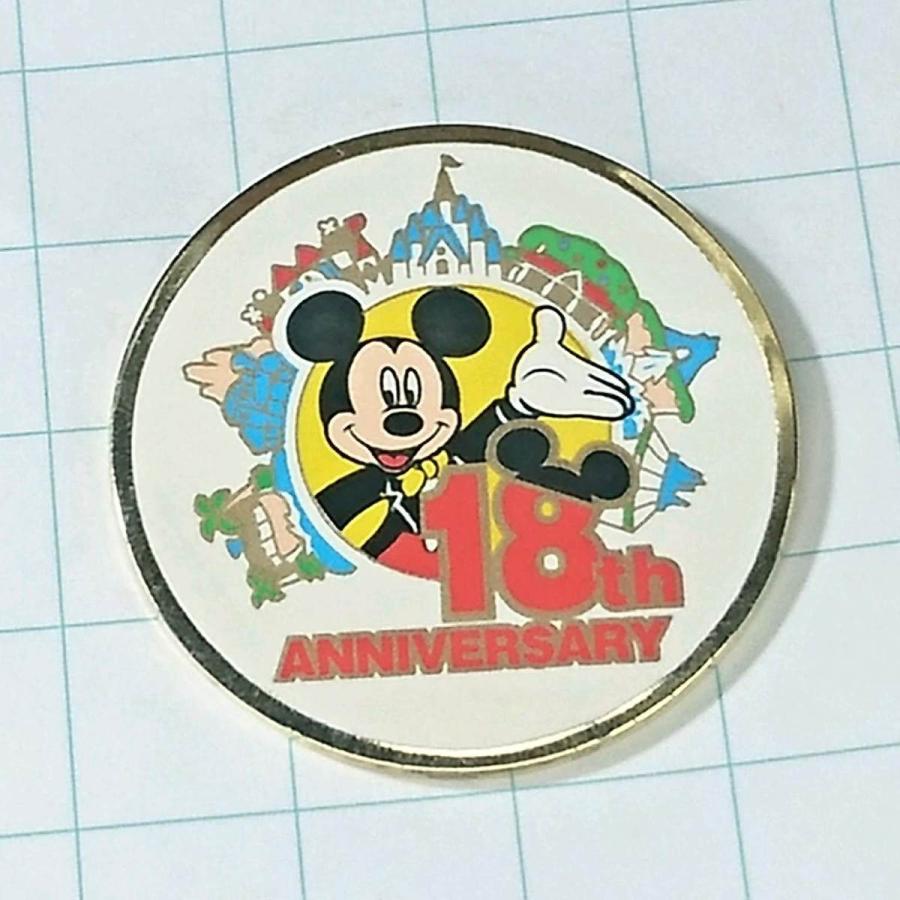 ディズニーミッキーマウス ピンバッジセット 送料無料)ミッキーマウス TDL18周年 ディズニー ピンバッジ A04595