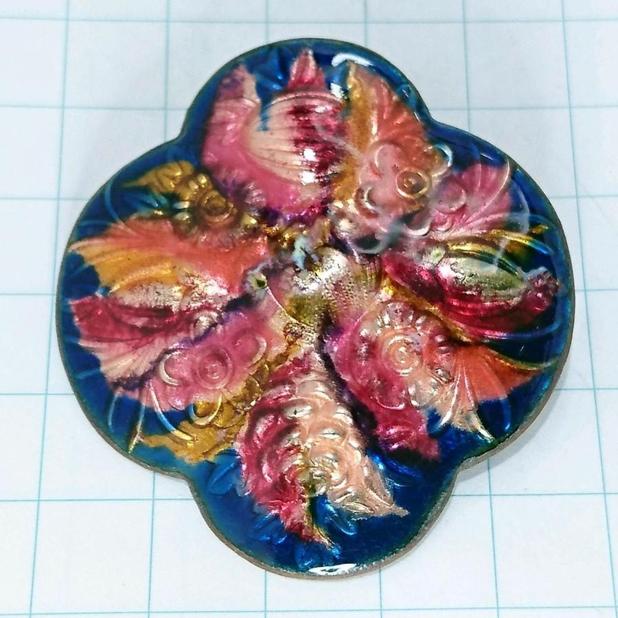 【アンティーク】七宝ブローチ、ブレスレット 送料無料)ビンテージ☆七宝焼き お花モチーフ☆アンティーク ブローチ