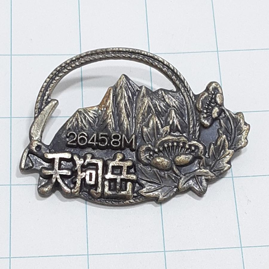 メモリアルバッジ　山バッヂ　日本百名山　天狗岳 送料無料)天狗岳 観光 旅行 登山 記念 山バッジ ピンバッジ PINS