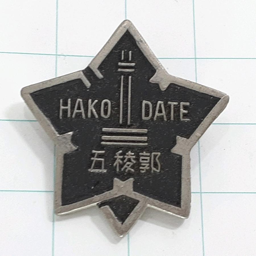 送料無料)五稜郭 HAKODATE 観光 旅行 登山 記念 山バッジ ピンバッジ