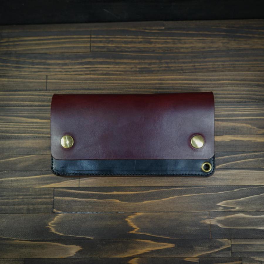 トラッカーウォレット『Type05』クロムエクセル/バーガンディ