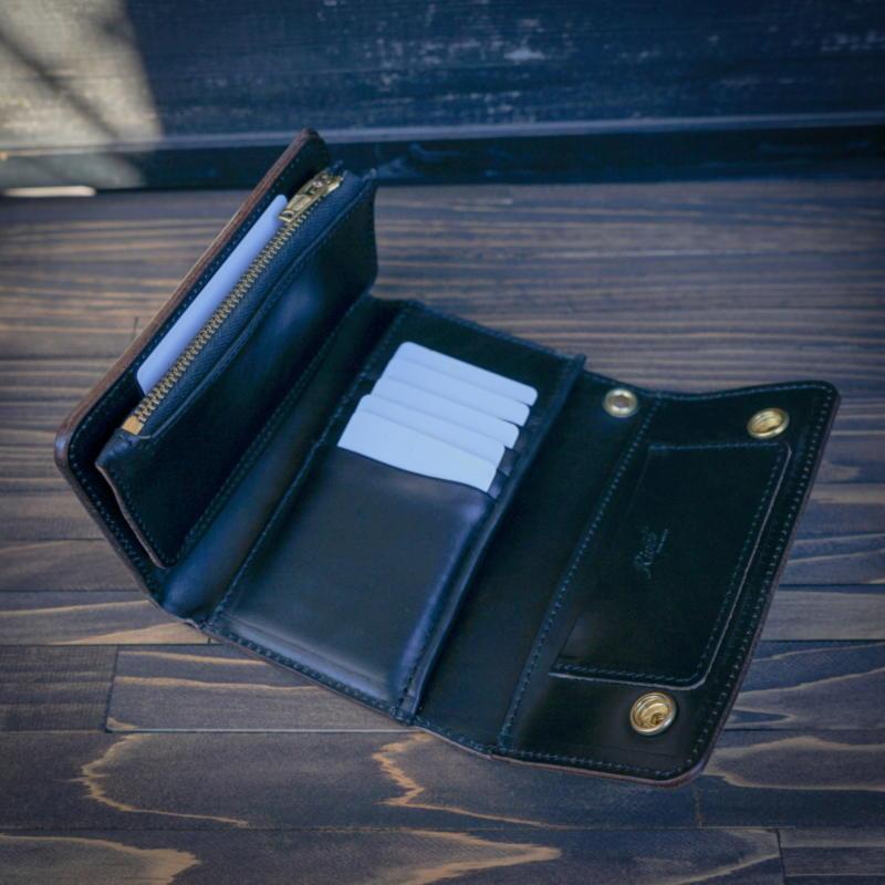 クロムエクセルミドルトラッカーウォレット ミドルトラッカーウォレット MTW-01【クロムエクセル / 茶芯