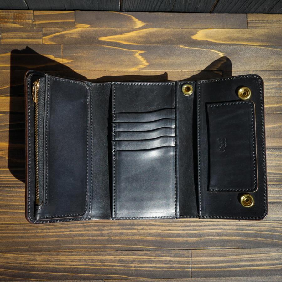 ミドルトラッカーウォレット『Type06』クロムエクセル/ブラック