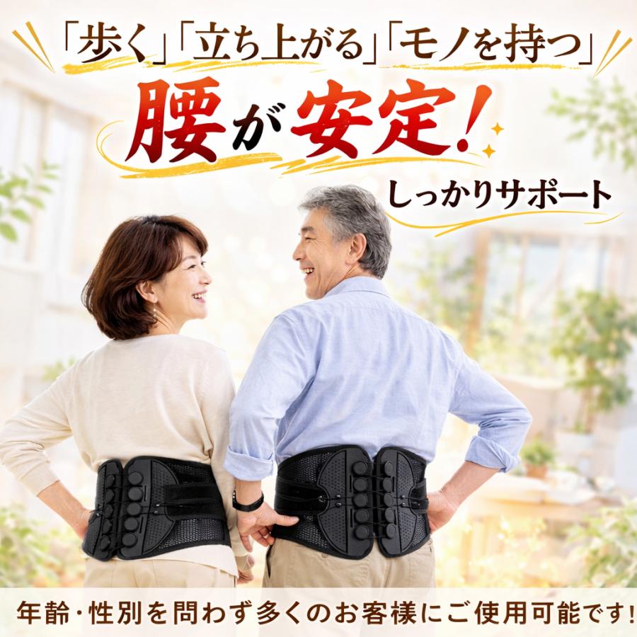 腰痛ベルト コルセット 薄型 大きいサイズ ぎっくり腰 立ち仕事