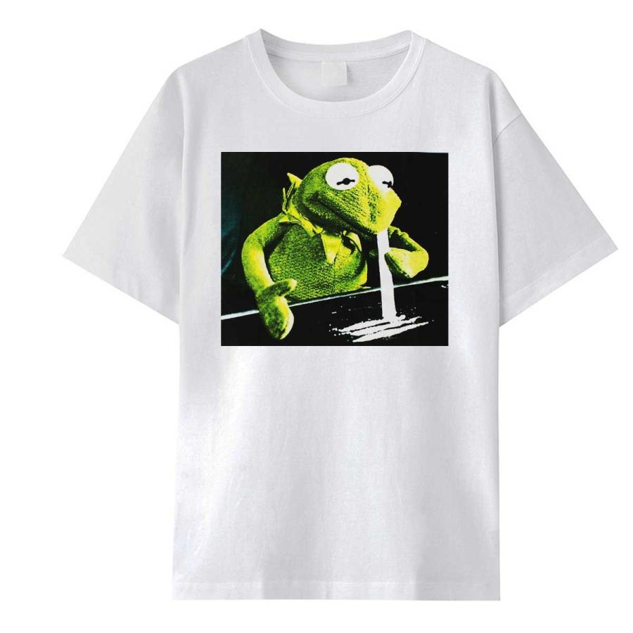 パロディ プリント Tシャツ カエル カーミット パペット プレゼント