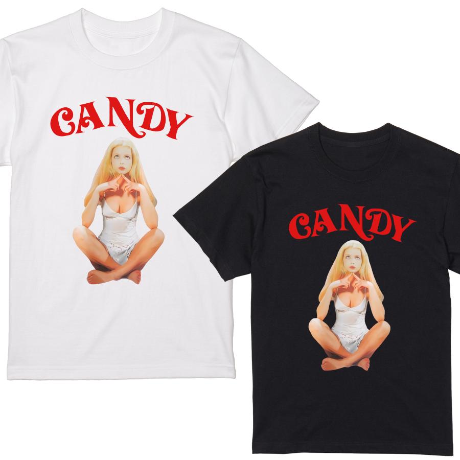 キャンディ CANDY エヴァ・オーリン Tシャツ 半袖 白 黒 90年代 映画 カルト ムービー ビンテージ プリント ストリート しっかり