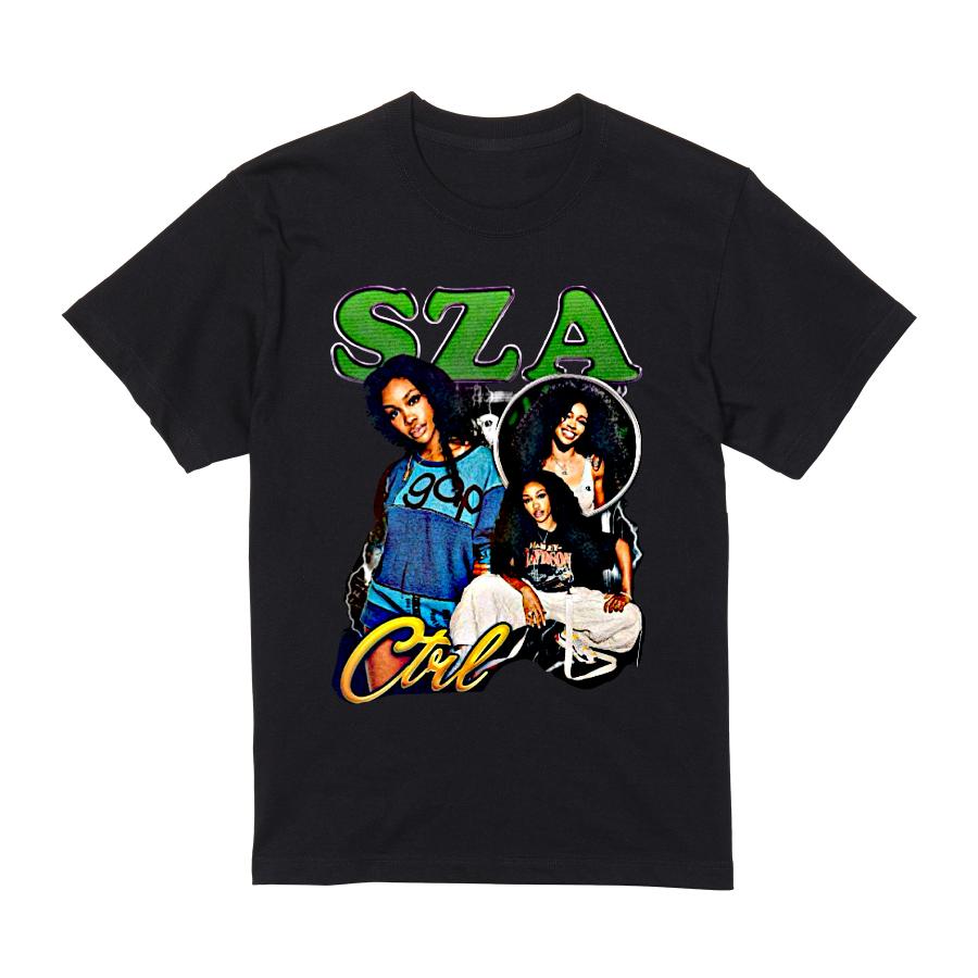 SZA シザ Tシャツ 半袖 黒 90年代 R&B ソウル ラップ ヒップホップ