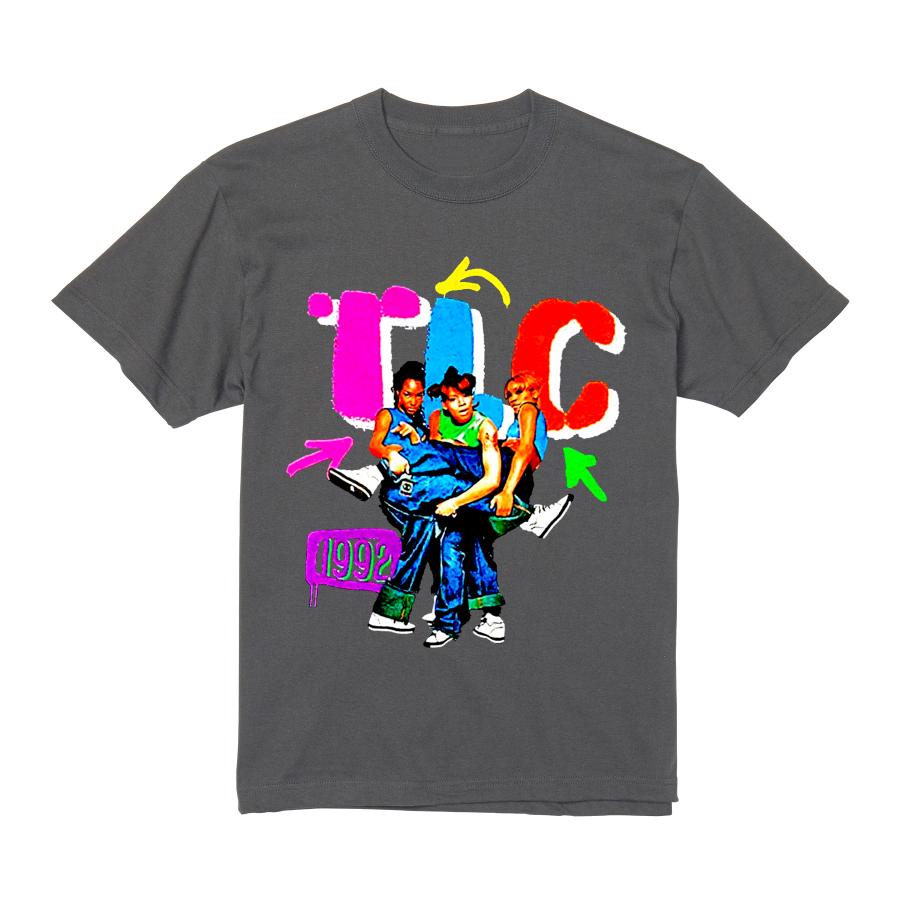 TLC Tシャツ 半袖 黒 90年代 R&B ラップ ヒップホップ ビンテージ