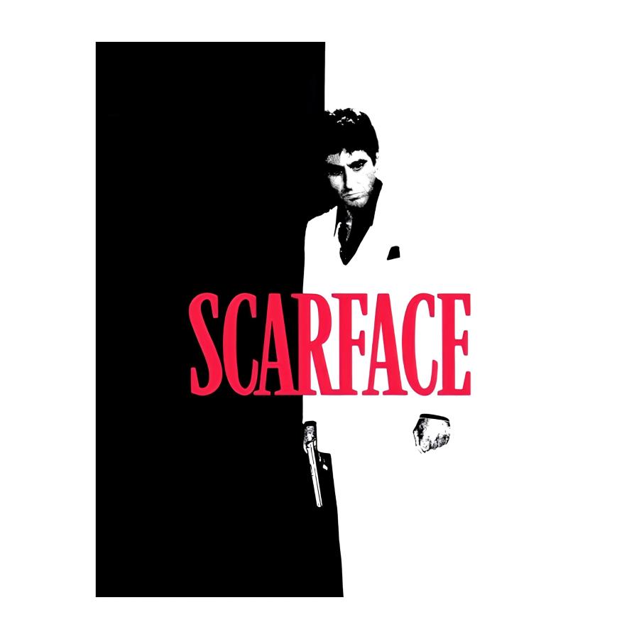 SCARFACE スカ─フェイス Tシャツ 半袖 黒 90年代 映画 MOVIE