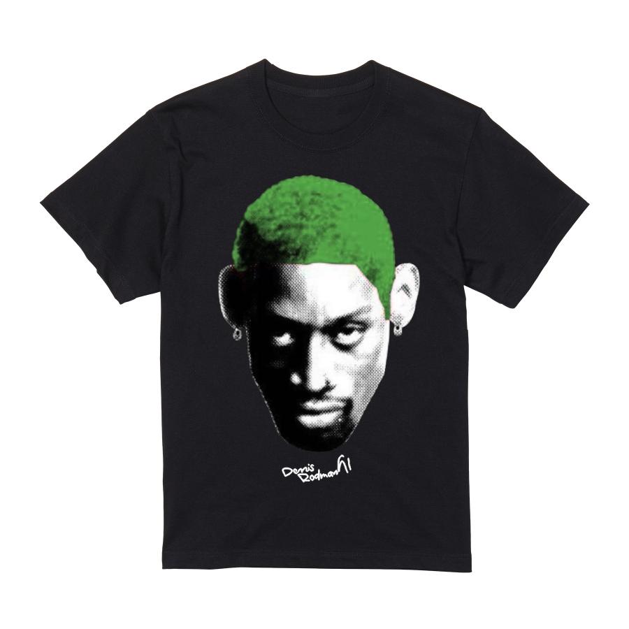 ロッドマン BIG FACE Tシャツ 半袖 黒 バスケ シカゴ・ブルズ 90 ロッドマン BIG FACE Tシャツ 半袖 黒 バスケ シカゴ・ブルズ 90