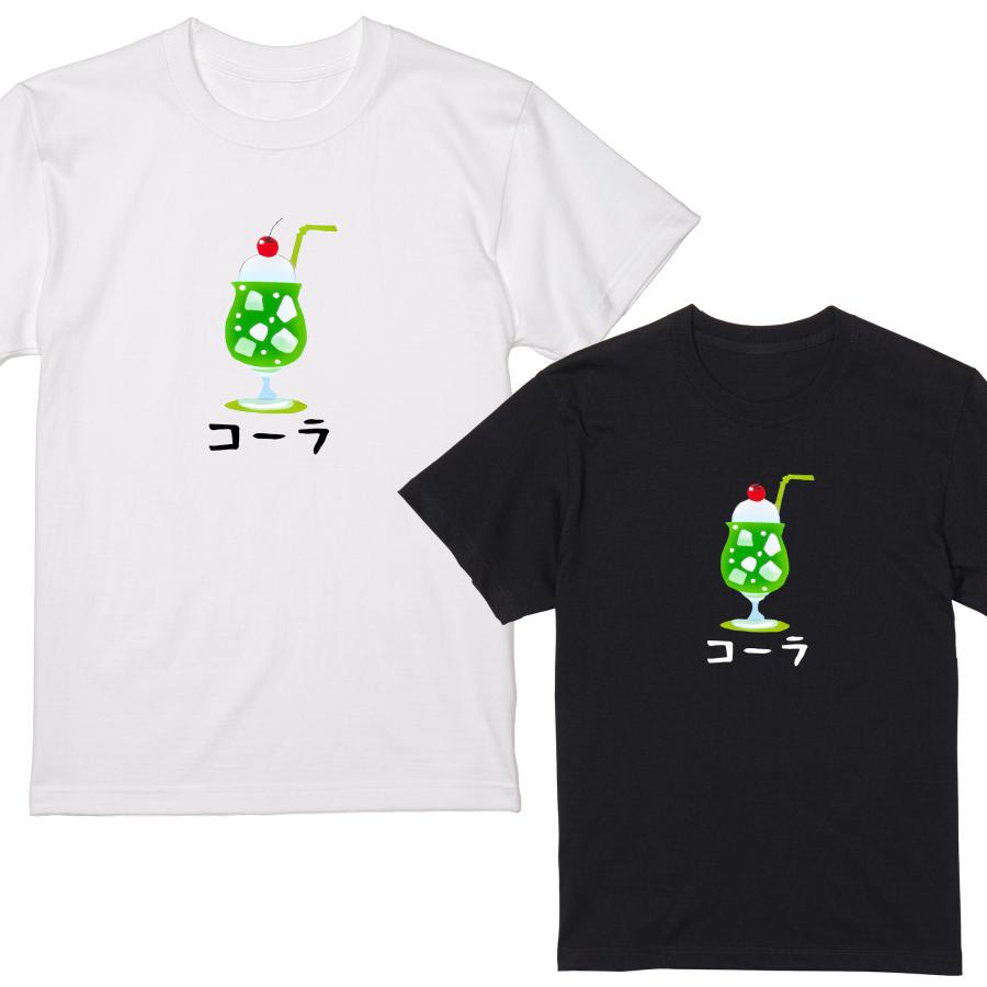 コーラ メロンソーダ Tシャツ 半袖 白 黒 大阪名物 なんでやねん