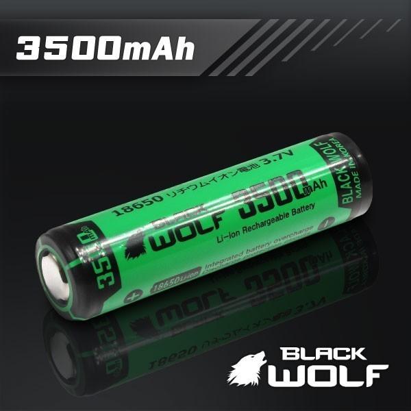 電池充電器セット 18650リチウムイオン電池 (大容量 サムスン 3500ｍAh)+充電器(1本用) Li-1700 microUSB 充電池｜blackwolf｜04