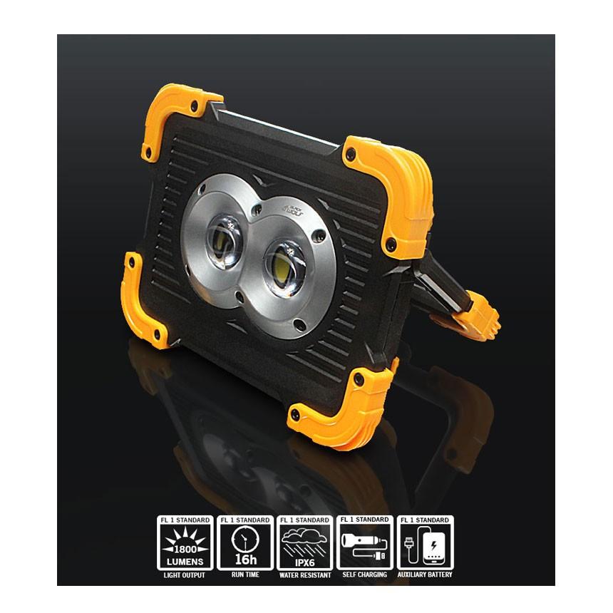 BLACK WOLF（ブラックウルフ） ワークライト LED 充電式 マグネット