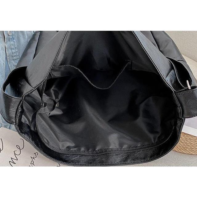 ショルダーバッグ 大きめ 斜めがけ ファスナー レディース メンズ