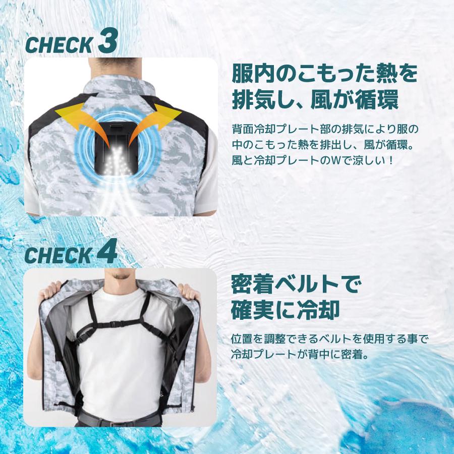 THANKO 冷蔵服4 反射材付 ペルチェ ベスト ペルチェプレート ファン付