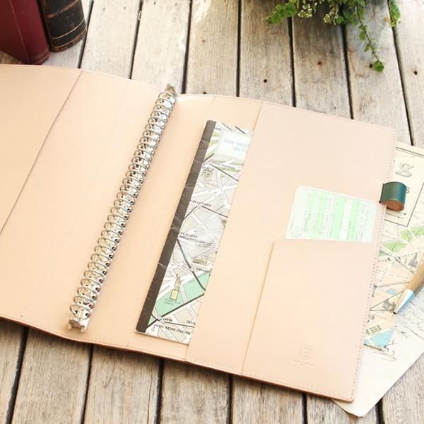 本革ルーズリーフバインダー サイズ 30穴 ｍｍリング Lla4 01 手作り革雑貨 ブラン クチュール 通販 Yahoo ショッピング