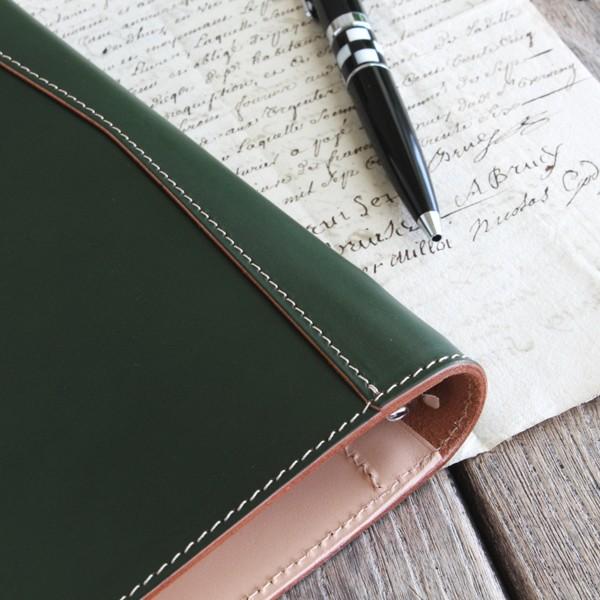 マルマンpuo 専用サイズ 本革ルーズリーフバインダー A5スリム 穴 17ｍｍリング 国産フルタンニンドレザー Lla5 02 手作り革雑貨 ブラン クチュール 通販 Yahoo ショッピング