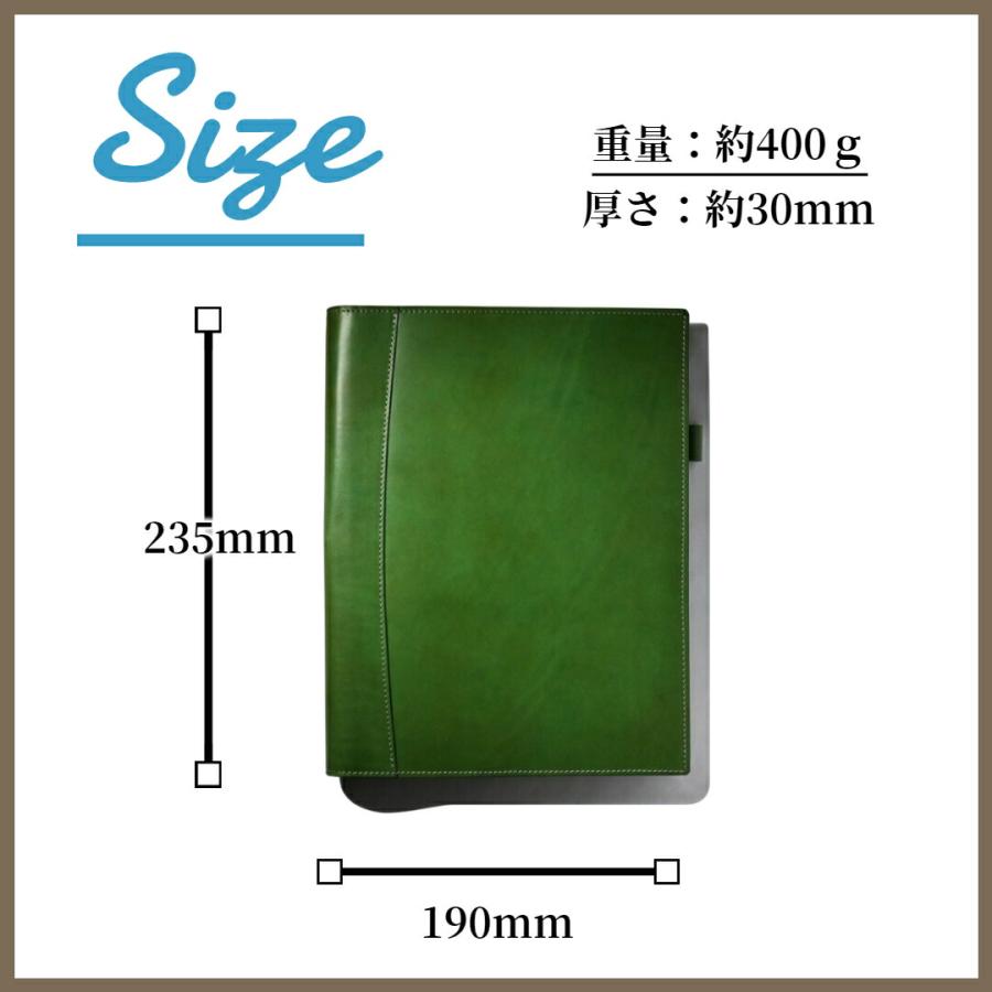 ブラン・クチュール】リングファイル A5 2穴 本革 19mm バインダー