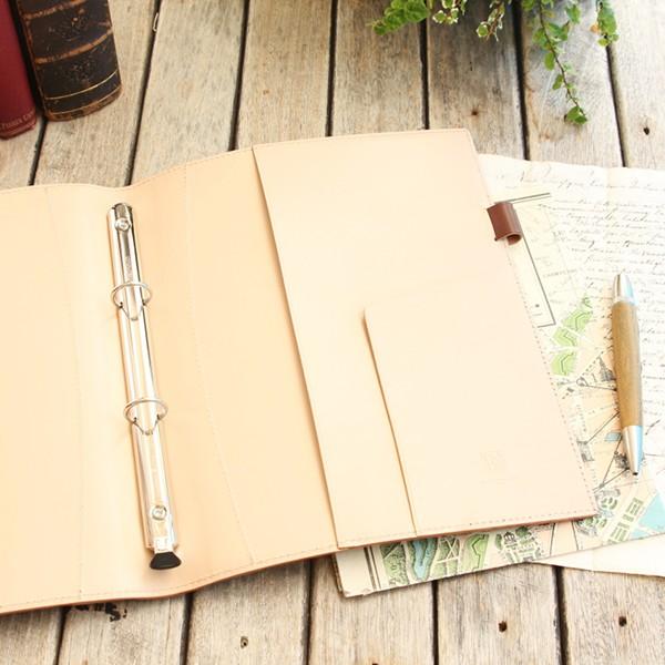 本革リングファイル B5サイズ 2穴 19ｍｍリング Llb5 02 手作り革雑貨 ブラン クチュール 通販 Yahoo ショッピング