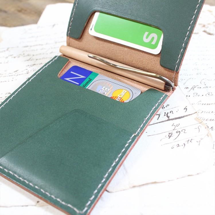 マネークリップ 革 スリム メンズ レディース シンプル 財布 名入れ プレゼント かわいい ブランド Mc 01 手作り革雑貨 ブラン クチュール 通販 Yahoo ショッピング