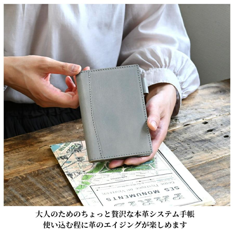 本革ミニ6システム手帳　20㎜リング　ハンドメイド　一点物　＃04 楽天市場】ミニ6システム手帳 ミニ6穴サイズ システム手帳 | 本