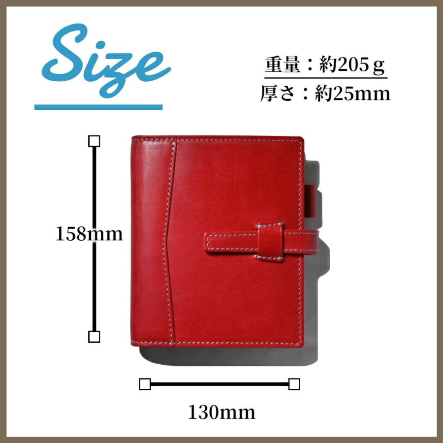A6サイズ システム手帳 イタリアンレザー ハンドメイド DIY】🔰レザー