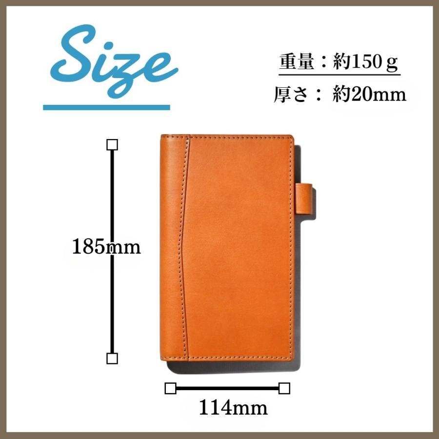 【ブラン・クチュール】システム手帳 バイブル 11mm リング スリム アンティークレザー 本革【送料無料 名入れ ギフト対応】_18