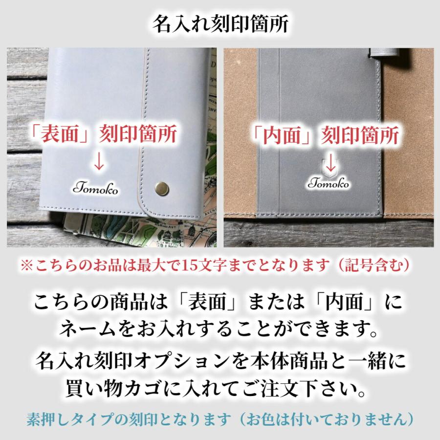【ブラン・クチュール】 ほぼ日手帳カバー weeks サイズ 革 財布 パスポート カバー アンティークレザー【送料無料 名入れ カスタム対応】の画像