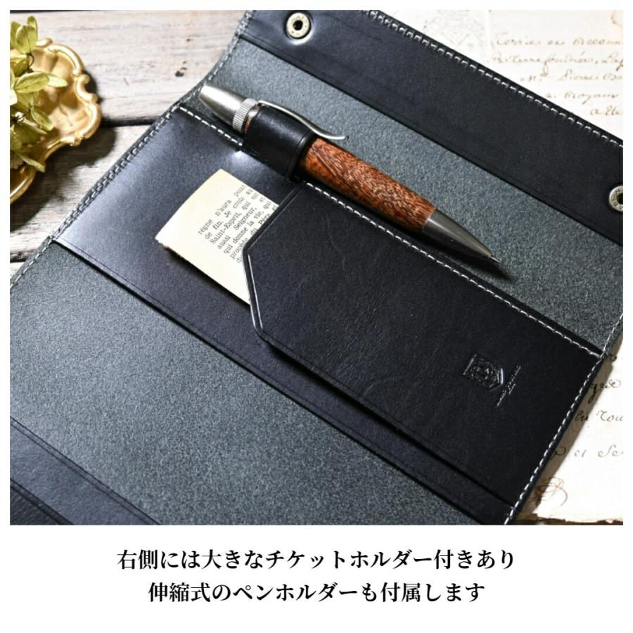 【ブラン・クチュール】 ほぼ日手帳カバー weeks サイズ 革 財布 パスポート カバー アンティークレザー【送料無料 名入れ カスタム対応】｜blanc-couture｜08