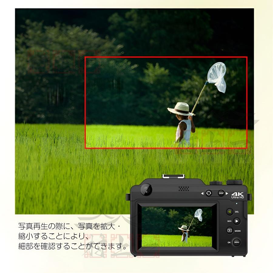 デジタルカメラ 4K 5600万画素 18倍デジタルズーム wifi機能 デジタルカメラ 4K 5600万画素 18倍デジタルズーム wifi機能