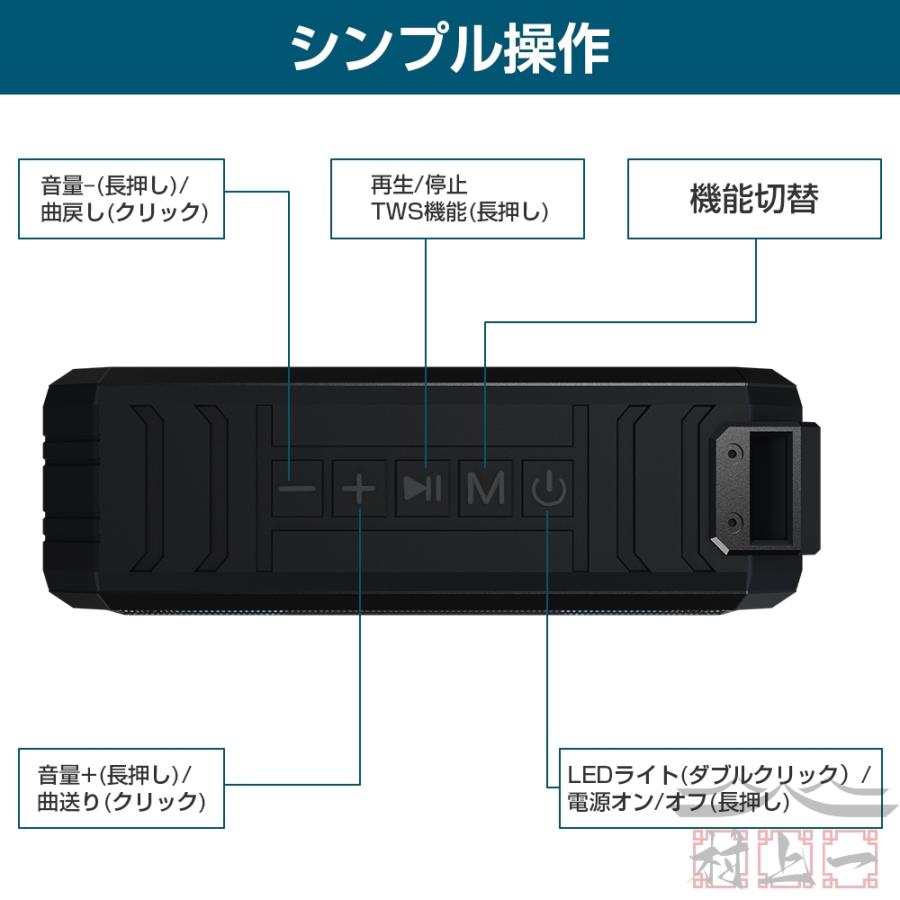 スピーカー bluetooth スピーカー ブルートゥース スピーカー IPX7 防水 ワイヤレススピーカー スピーカー 高音質 防水スピーカー テレビ スピーカー 重低音｜blanc-emulet｜19