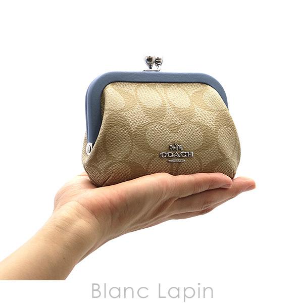 コーチ COACH ノラキスロックカードケースシグネチャーキャンバス #シルバー/ライト　カーキ　ペリウィンクル [273148]｜blanc-lapin｜02