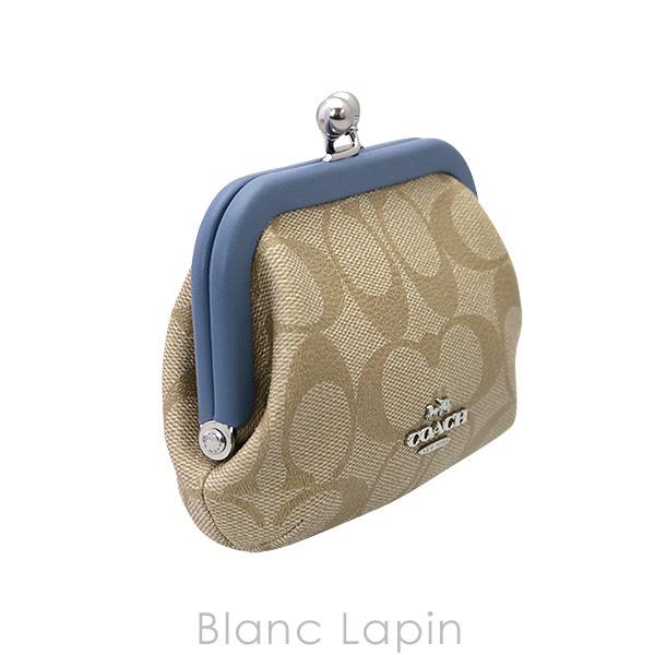 コーチ COACH ノラキスロックカードケースシグネチャーキャンバス #シルバー/ライト　カーキ　ペリウィンクル [273148]｜blanc-lapin｜03