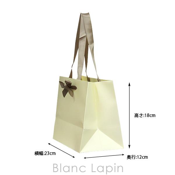 コート紙リボン付きペーパーバッグM〔WRP〕 #クリーム [083636]【メール便可】｜blanc-lapin｜02