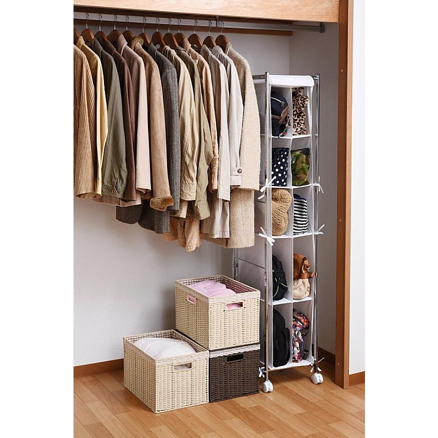 クローゼット 収納 ラック 棚 衣類 収納ケース 洋服 バッグ 収納 収納棚 衣装 ウォークインクローゼット ハンガーラック 押し入れ 整理 北欧 Br 1 Blanc北欧家具 バッグ 財布通販 通販 Yahoo ショッピング