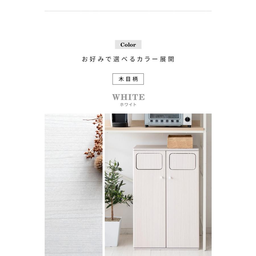 ゴミ箱 ダストボックス 45L 45リットル 分別 2分別 ふた付き スリム