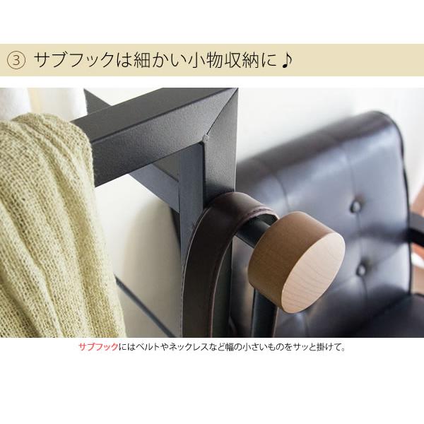 ハンガーラック スリム 木製 おしゃれ 頑丈 北欧 キャスター付き 衣類収納 クローゼット ウォークイン シングル ダブル 衣類収納 パンツハンガー シンプル_5