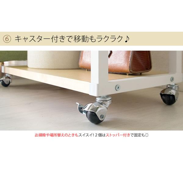 ハンガーラック スリム 木製 おしゃれ 頑丈 北欧 キャスター付き 衣類収納 クローゼット ウォークイン シングル ダブル 衣類収納 パンツハンガー シンプル_8