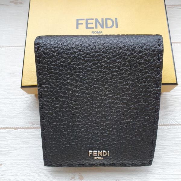 FENDI  セレリア レザー二つ折り財布 ブラック   7M0193AP3B｜blanccoffret｜02