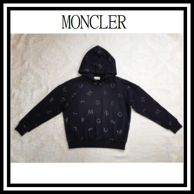 MONCLER モンクレール レタープリントパーカー キッズ 12・14A ブラック 8G77310809B3999 :MONCLER