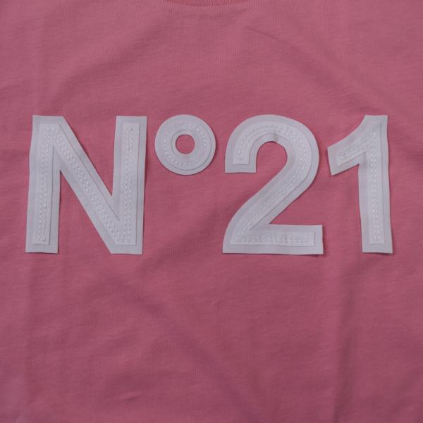 N°21 ヌメロ ヴェントゥーノ ロゴ コットン Tシャツ キッズ 12・14・16Yピンク N21240N0003｜blanccoffret｜06