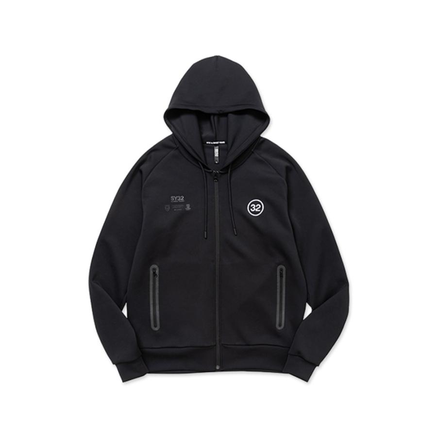 【SY32】ダブルニットジップパーカー 送料込み SY32 by SWEET YEARS メンズ パーカー ダブルニット エンブロイ
