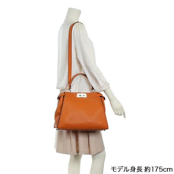 FENDI（フェンディ） ピーカブー オレンジ 2WAYバッグ : ブランド
