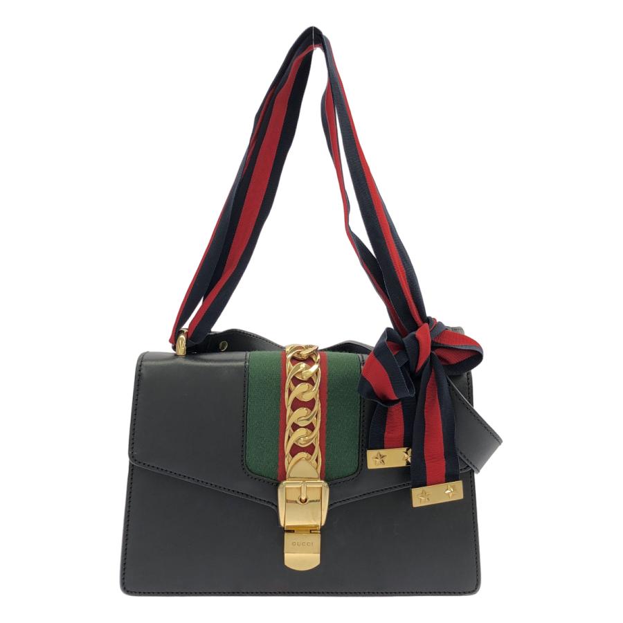 GUCCI（グッチ） シルヴィ ブラック 2WAYバッグ : ブランドアイテム