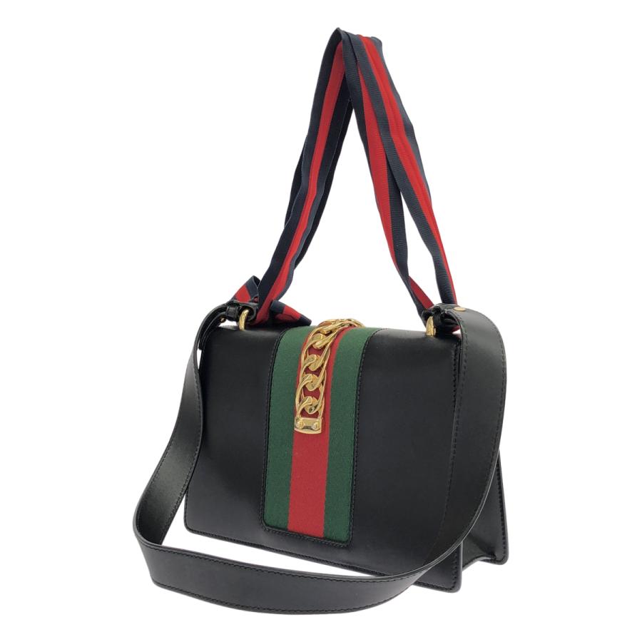 GUCCI（グッチ） シルヴィ ブラック 2WAYバッグ : ブランドアイテム